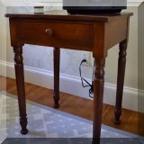F32. 1-Drawer antique nightstand. 29”h x 22”w x 18”d - $165 